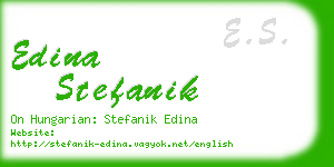 edina stefanik business card